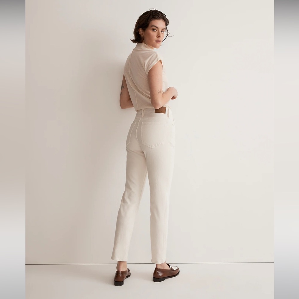 Madewell Mid-Rise Perfect Vintage Jeans in Vintage Canvas (off white)